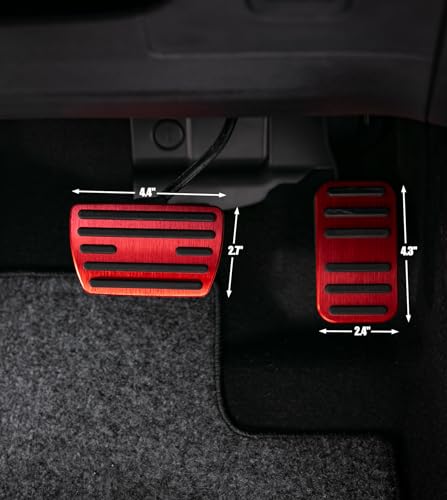 CKE for Honda Civic CR-V Odyssey Non-Slip Foot Pedal Covers -Red - Product Imagery