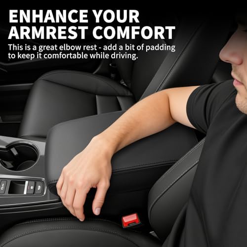 Center Console Armrest Cover Compatible with Honda Civic - Product Imagery
