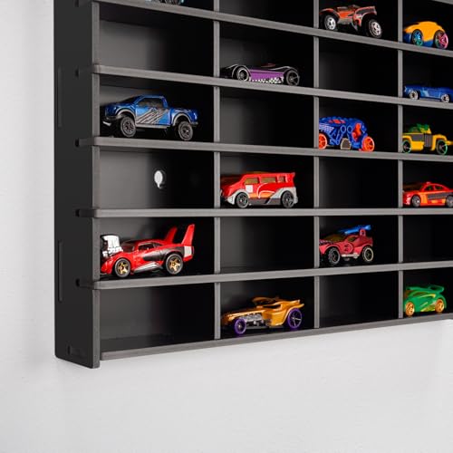 Krafetto 2 Pack 80-Slot Toy Car Display Shelves for 1/64 Cars, - Product Imagery