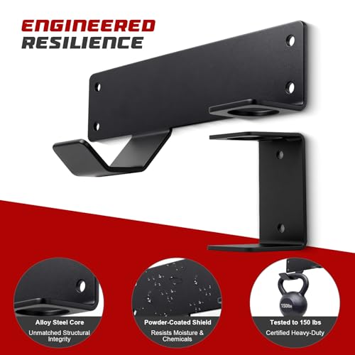PIREKZUNT Jack Stand Wall Mount Heavy Duty Floor Jack Storage - Product Imagery