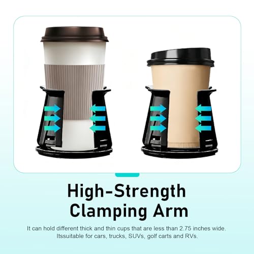 2PCS Car Cup Holder Insert, Upgraded Cup holder Insert for Car - Product Imagery