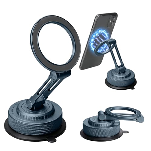 PIEPIE All-Metal Alloy Magnetic Suction Cup Car Phone Mount - Product Imagery