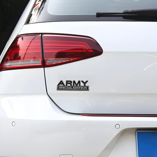 Army Special Edition Emblem, 2PCS 3D Letters Metal Strong - Product Imagery
