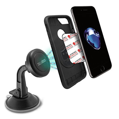 TechMatte Car Phone Mount Magnetic-Dashboard Mounted Car Phone - Product Imagery