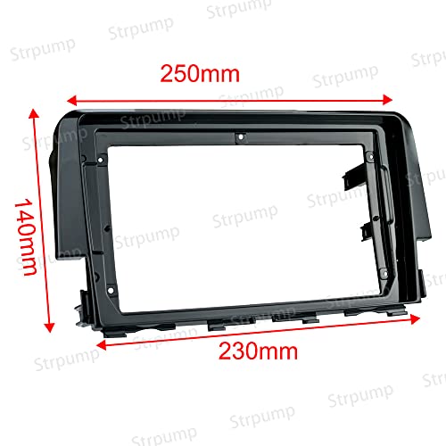 9'' Car Radio Stereo Dash Frame Fascia Bezel Panel Compatible - Product Imagery