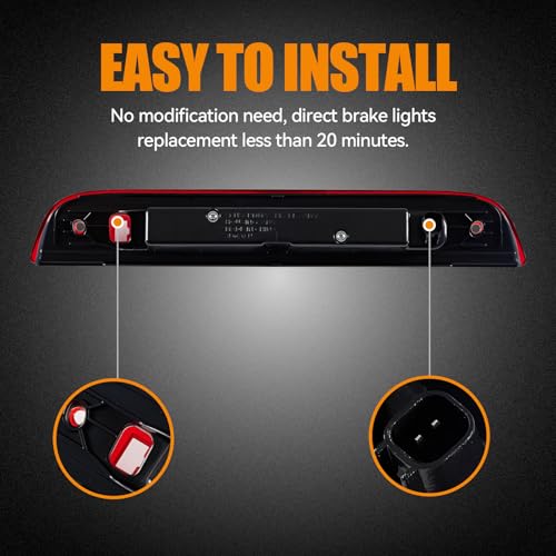Third 3rd Brake Light LED for 2007-2017 Jeep Patriot, High Mount - Product Imagery