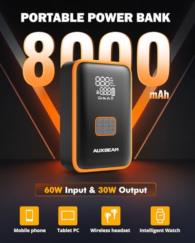 Auxbeam Jump Starter with Air Compressor 3000A Car Battery Jump - Product Imagery