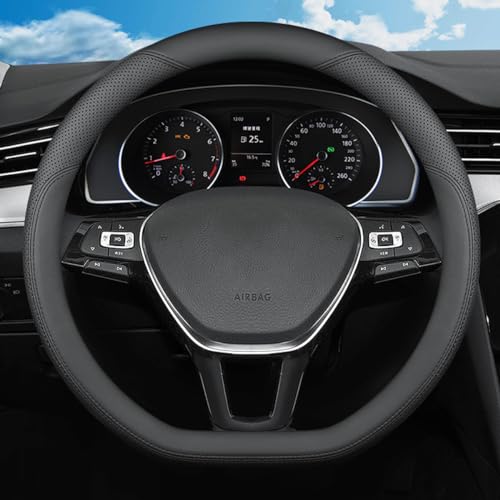 D-Shaped Steering Wheel Cover for VW Atlas Tiguan Jetta ID.4 - Product Imagery