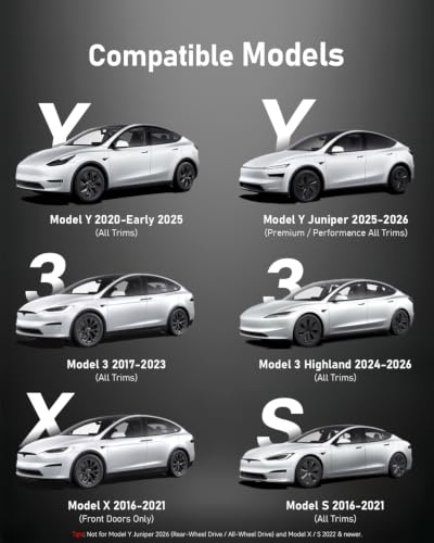 Tesla Model Y/3/X/S/YL Accessories Car Door Lights Logo - Product Imagery