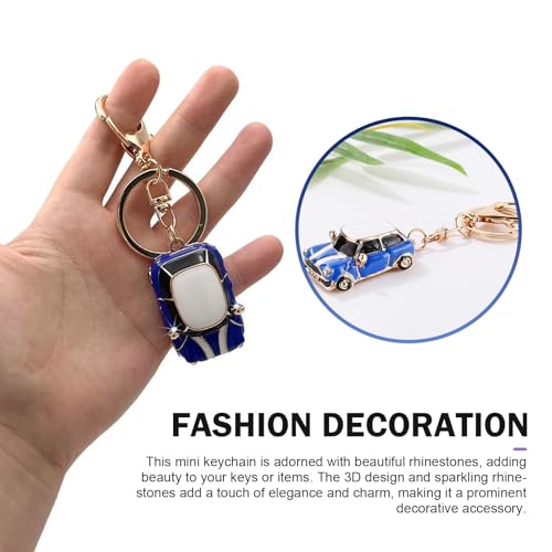 Car KeyChain, Cute 3D Metal Car Model Keychain with Ring, - Product Imagery