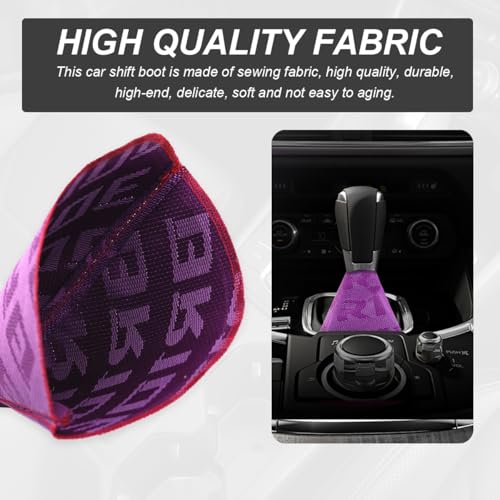 Car Shift Boot Cover, Fabric Shifter Lever Knob Boot Dustproof - Product Imagery