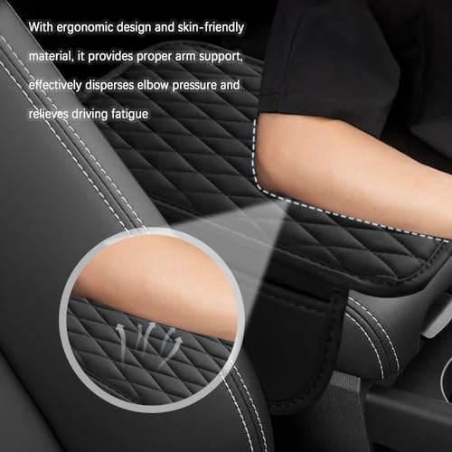 carleef Arm Rest Cover for Car,Leather+Memory Foam Center - Product Imagery