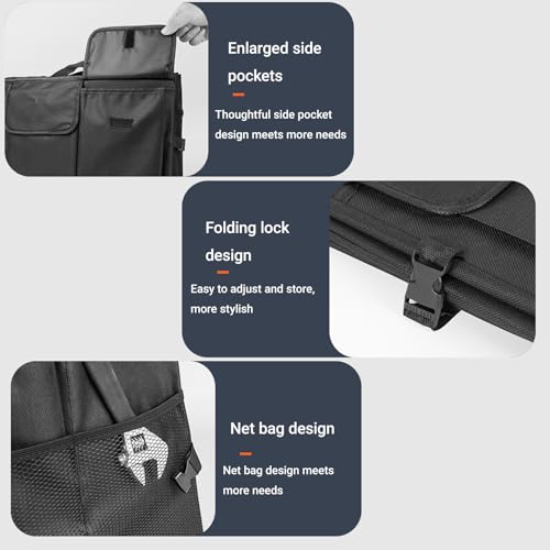 Trunk Organizer for Car Foldable Sturdy Style with 3 - Product Imagery