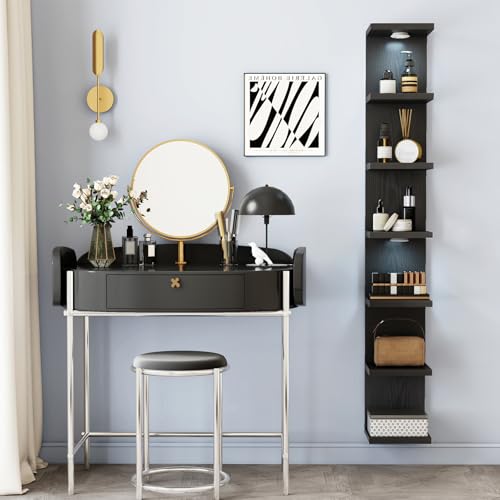Fixwal 7 Tier Wall Shelf with LED Lights Lack Shelf for Room - Product Imagery