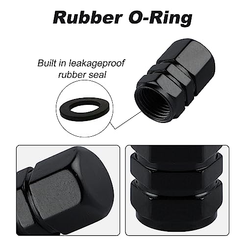 Aluminum Tire Stem Valve Caps Wheel Valve Covers Car Dustproof - Product Imagery