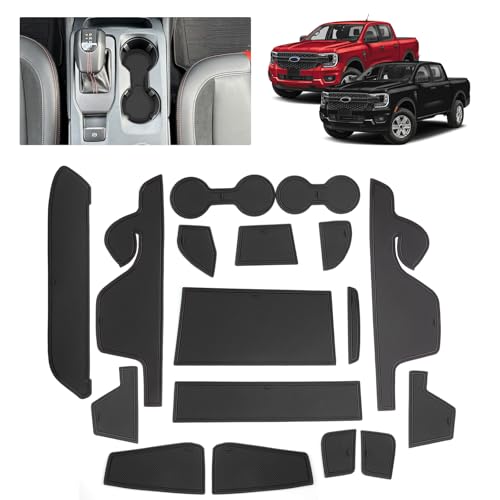 for Door Slot Mats for 2024-2026 Ford Ranger, Center Console - Product Imagery