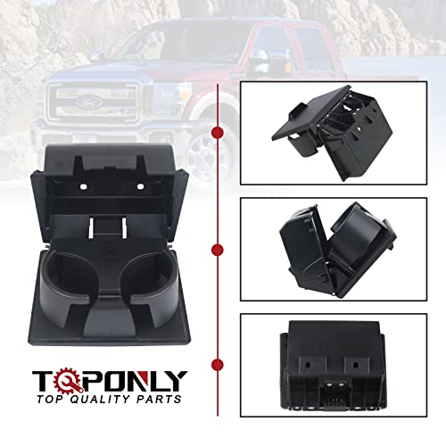 TQPONLY Dashboard Cup Holder Compatible with F250 F350 F450 F550 - Product Imagery