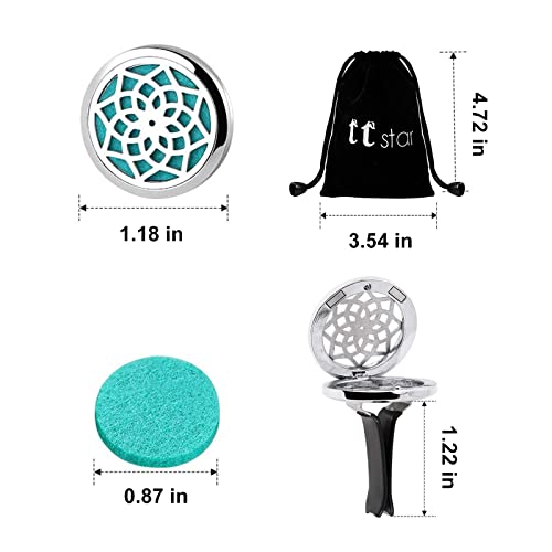 ttstar Car Diffuser Vent Clip - 30mm Aromatherapy Essential Oil - Product Imagery