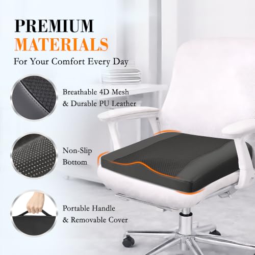 Lofty Aim Car Seat Cushion, Memory Foam Car Seat Cushions for - Product Imagery