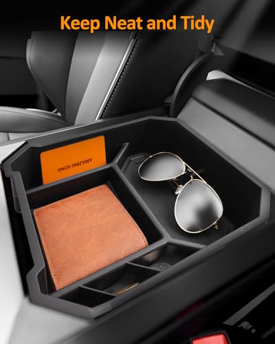 CDEFG for 2024 Tesla Cybertruck Center Console Organizer Tray - Product Imagery
