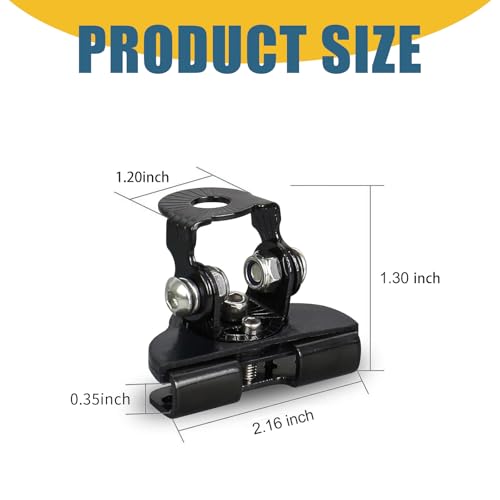 ijuicy 2 PCS Led Light Bar Mounting Brackets, Adjustable Hood - Product Imagery