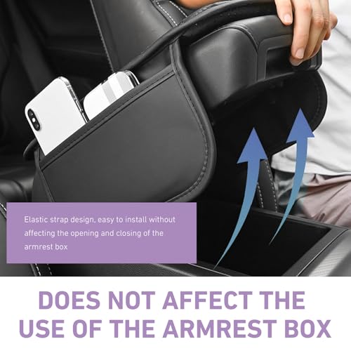 Car Center Console Breathable Protector, Non-slip Cover with Two - Product Imagery