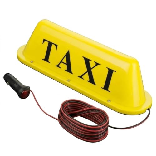 BADASS SHARKS Taxi Roof Sign Waterproof Magnetic 12V Cab Light - Product Imagery