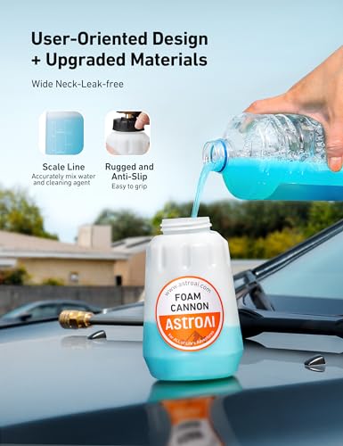 AstroAI Foam Cannon for Pressure Washer with 1/4" Quick Connect - Product Imagery