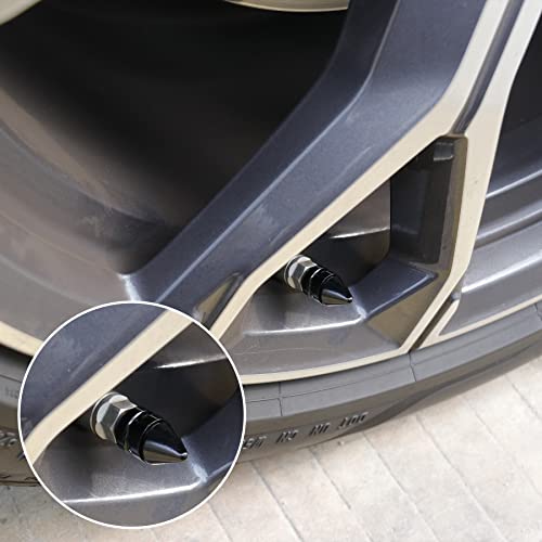 SINGARO Car Tire Valve Caps, 4 Pieces of Universal Aluminum - Product Imagery