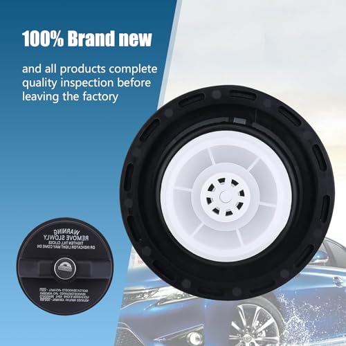 1 PC Car Fuel Tank Cap with Lock and Key, ABS Plastic Anti-theft - Product Imagery