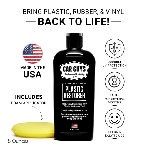 CarGuys Plastic Restorer | Bring Plastic, Rubber, and Vinyl Back - Product Imagery