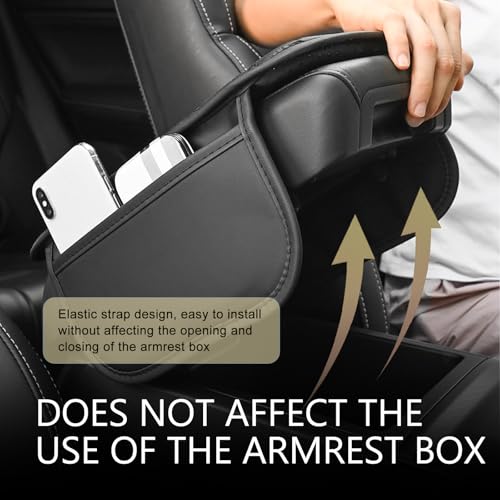 Car Center Console Cover, Cars Armrest Cushion with 2 Storage - Product Imagery