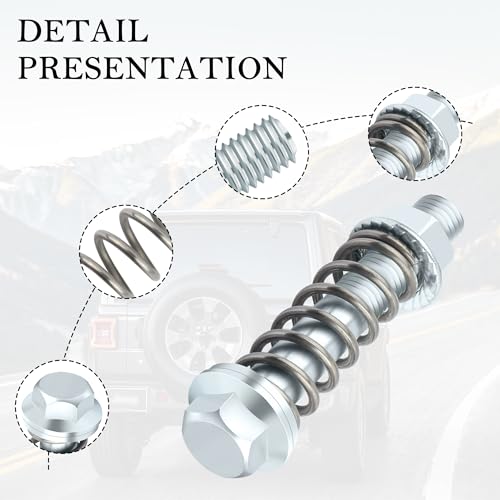 2PCS Car Exhaust Manifold Bolts,Steel M10x1.5 mm Exhaust Bolts - Product Imagery
