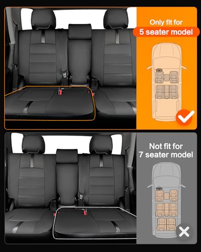 Seat Covers for Toyota 4Runner 2011-2024, (5 Seats Only) (Not - Product Imagery