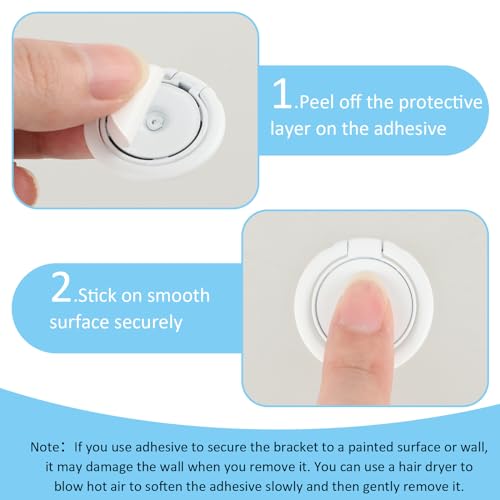 Mabor 6Pcs Sunglass Organizer Wall Mount Adhesive Sunglass - Product Imagery