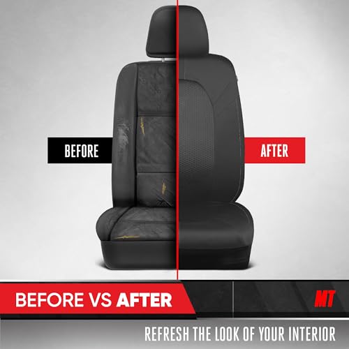 Motor Trend Front & Rear Car Seat Covers Full Set - Gray Cloth - Product Imagery