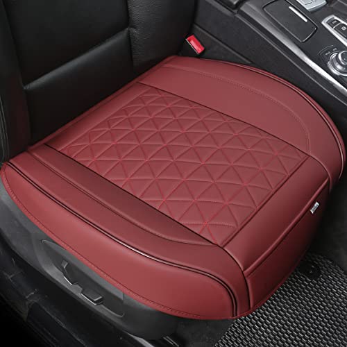 Black Panther 1 Pair Luxury Faux Leather Car Seat Covers Front - Product Imagery