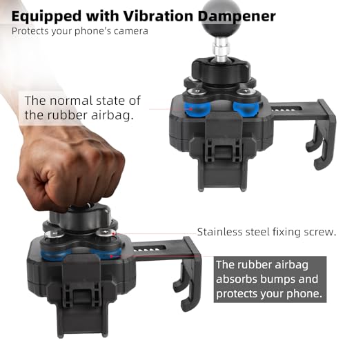 Universal Phone Mount Holder for Car, Truck, Boat - Vibration - Product Imagery