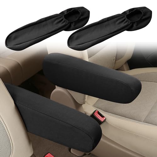 2PC Car Front Seat Armrest Covers,Universal Size Seat Arm Rest - Product Imagery