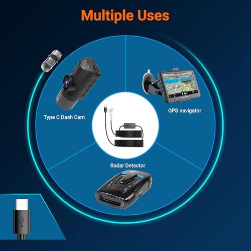 Vantrue 11.5ft USB-C Hardwire Kit, Compatible with All Vantrue - Product Imagery