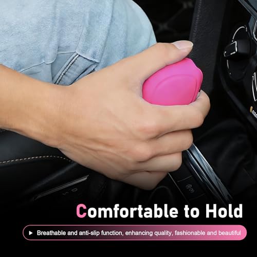 2PCS Car Gear Shift Knob Cover, Flexible Elastic Silicone Auto - Product Imagery