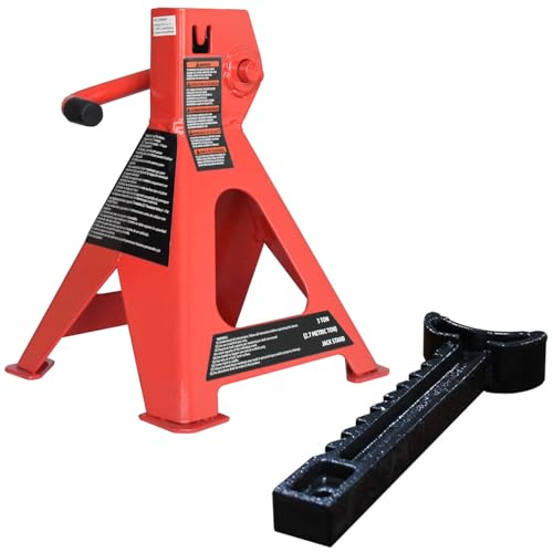 Amazon Basics Steel Jack Auto Stands, 3 Ton (2.7 metric Ton) - Product Imagery