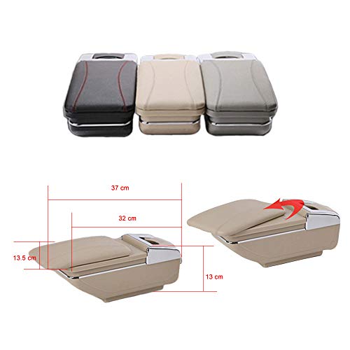 Leather Car Center Console Armrest Box Compatible with Honda - Product Imagery