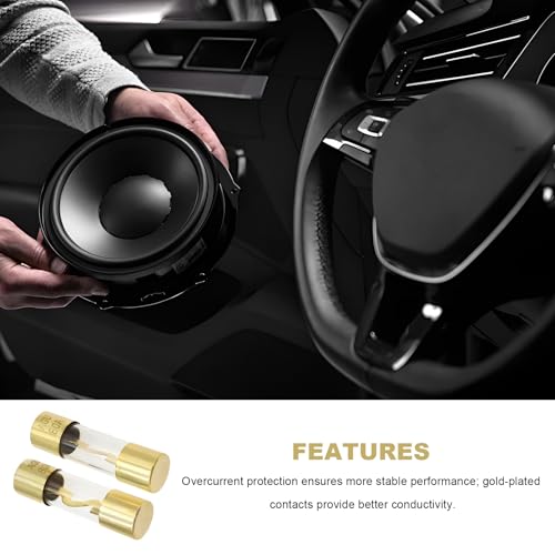 5 PCS 80A AGU Fuses, Inline Automotive Audio Stereo System Fuse - Product Imagery