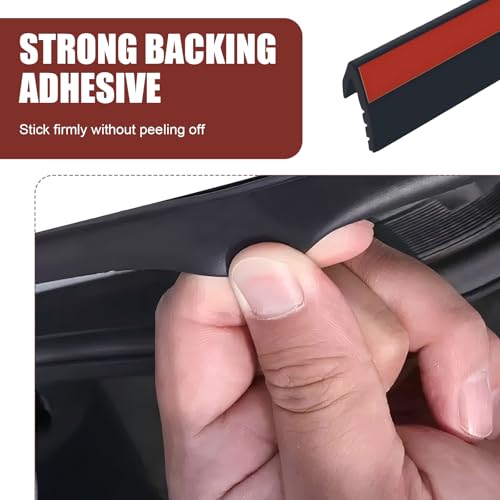 13Ft Car Window Weather Stripping, L-Shape Car Door Rubber Seal - Product Imagery