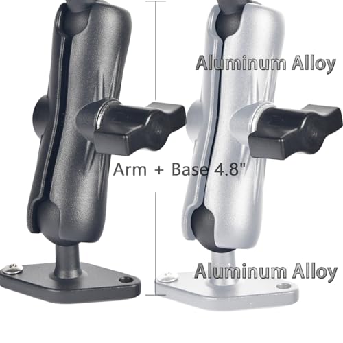 VAUBORTTI 1" Ball Phone Mount – Aluminum Alloy Arm & Base, - Product Imagery