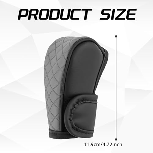 Leather Car Gear Shift Knob Cover, Upgraded Anti-Slip Design - Product Imagery