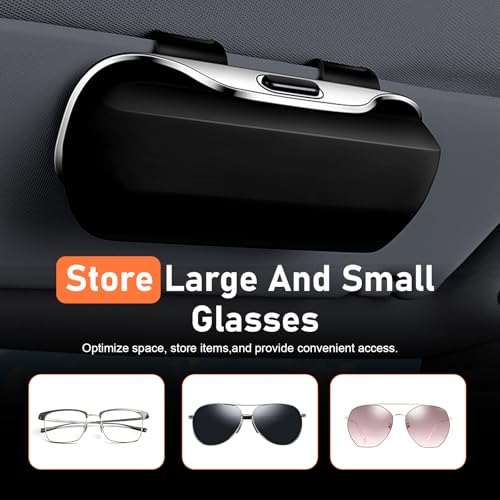 Car Visor Sunglass Holder, ABS Anti-scratch Eyeglasses - Product Imagery