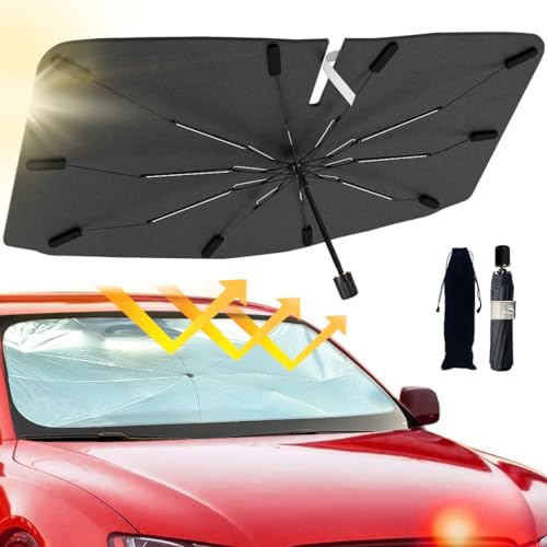 2026 Windshield Sun Shade Umbrella, Foldable Car Sunshade, 99% - Product Imagery