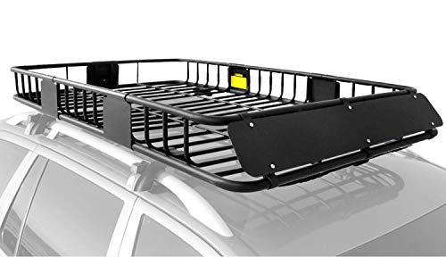 XCAR Roof Rack Basket with Extension, 64" x 39" Rooftop Cargo - Product Imagery